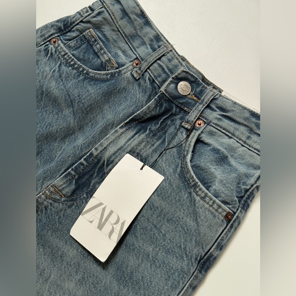Zara Light Women’s Blue Wide Leg Jeans Size EU 32 or US 0 - NWT